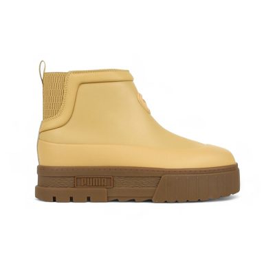 Puma Women's Mayze Wellis Beige Leather Boots 39853502