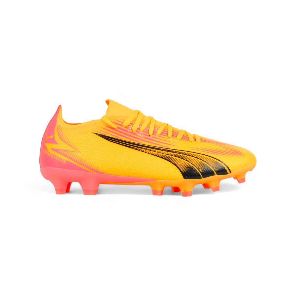 Puma Women's Ultra Match Sun Stream/Black/Sunset Glow Firm/Artificial Ground Soccer Cleats 10776803