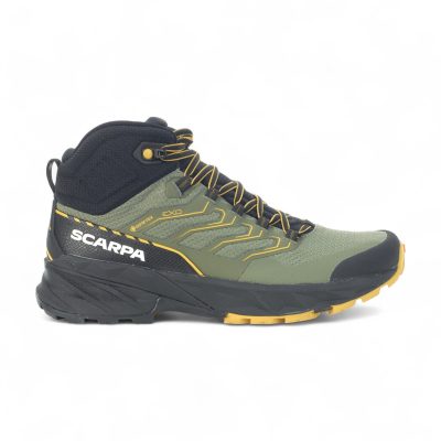 Chaussures de randonnée Scarpa Rush 2 Mid GTX pour homme, couleur mousse/soufre, 63132-200MOSSSULPHUR