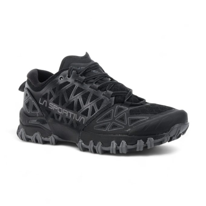 La Sportiva Women's Bushido II Black/Carbon Trail Running Shoes 36T-999900 - Image 2