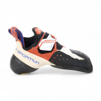 La Sportiva Women's White/Lilly Orange Climbing Shoes 20H-000203