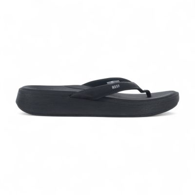 Reef Women's Cushion Cloud Black Slides Sandals CJ0232
