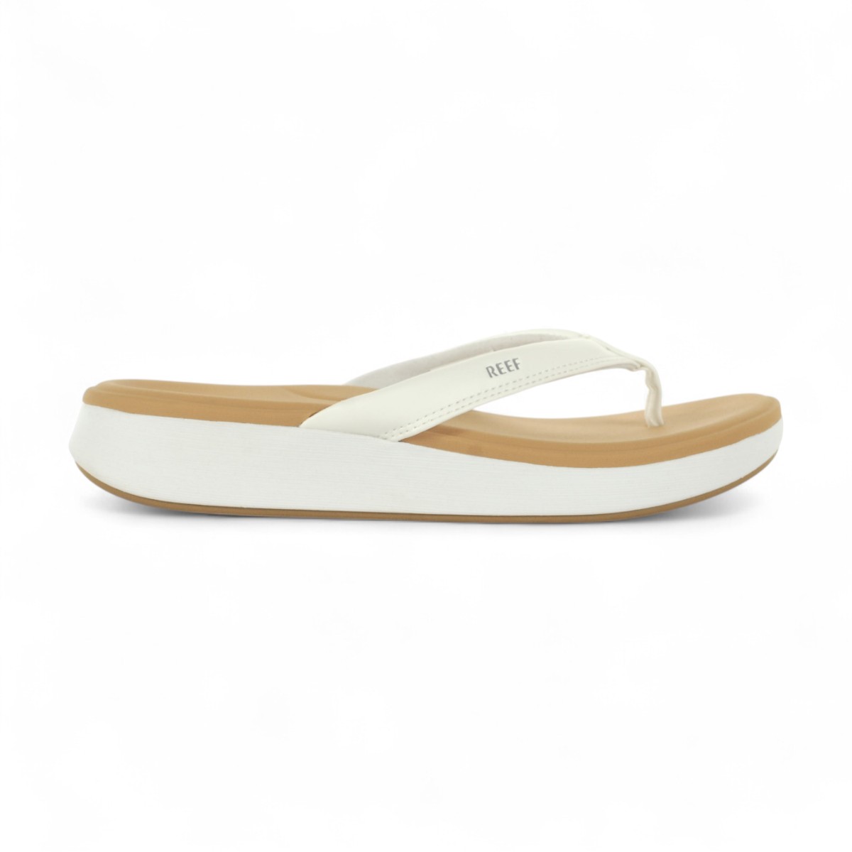 Reef Womens Cushion Cloud Sandals White/tan - ONE Boardshop