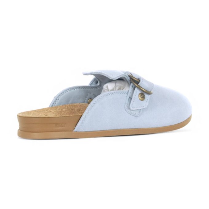 Reef Women's Vista Serenity Dusty Blue Suede Slipper Clogs CJ7069 - Image 3