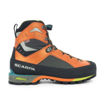 Scarpa Men's Charmoz HD Shark/Orange Mountaineering Boots 71052-250