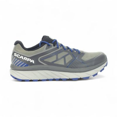 Scarpa Men's Spin Infinity GTX Grey/Deep Blue Trail Running Shoes 33074-201