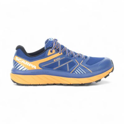 Scarpa Men's Spin Infinity GTX True Blue/Orange Trail Running Shoes 33075-201