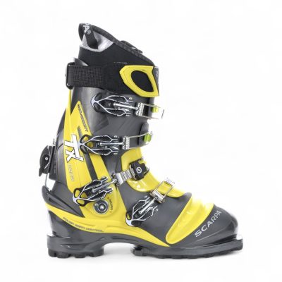 Scarpa Men's TX Comp Anthracite/Acid Green Telemark Ski Boots 12201-500.3