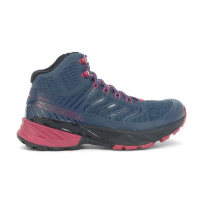 Scarpa Women's Rush Mid Blue/Fuxia Hiking Boot 63130-202