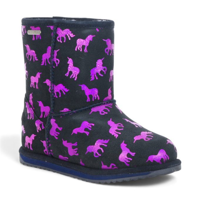 Emu Australia Little Kids Rainbow Unicorn Brumby Midnight Booties ...