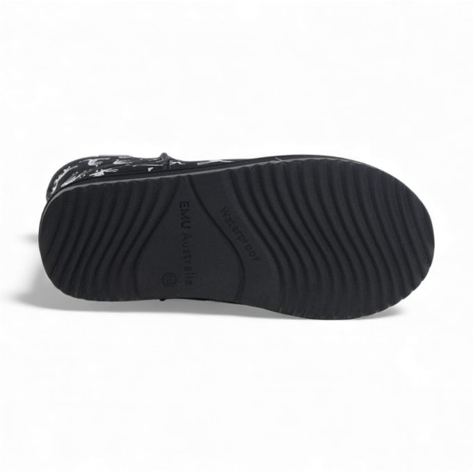 Emu Australia Little Kids Reflective Dino Brumby Black Booties K12948.BLAK - Image 4