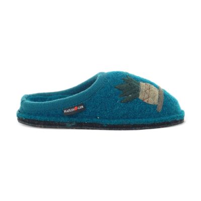 Chaussons unisexes Haflinger Cactus Petrol 313088.PETROL