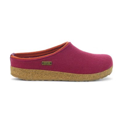 Haflinger Unisex Kris Port/Terracotta Slippers 711056.PORT