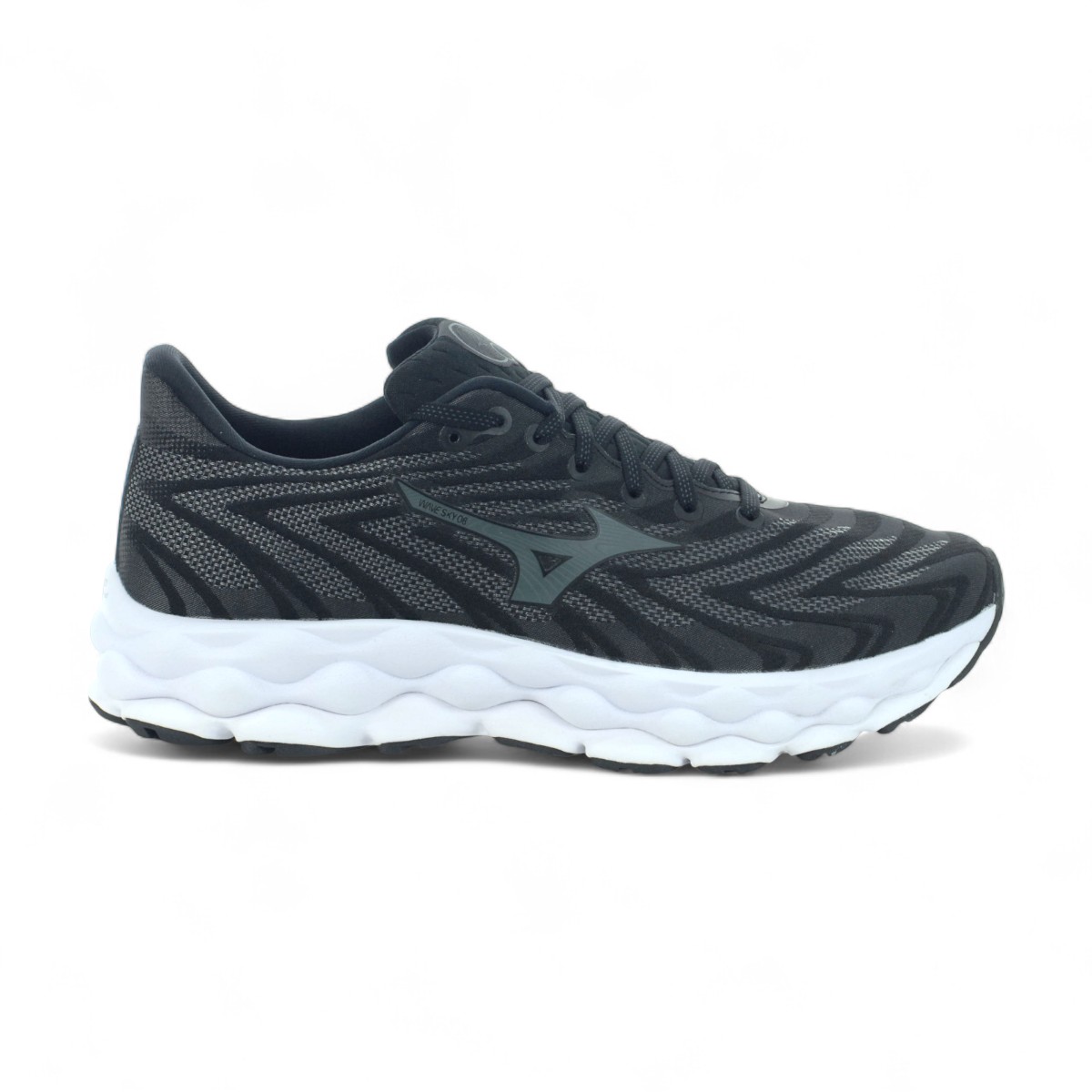 Mizuno Men's Wave Sky 8 Black/Metallic Grey Running Shoes