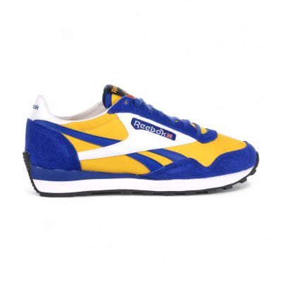 Baskets Reebok Aztec II pour homme, coloris cobalt/jaune/craie, référence 100231043