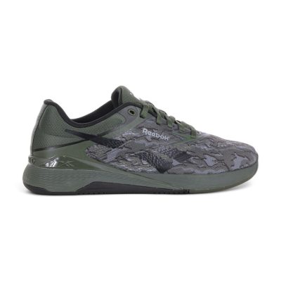Reebok Men's Nano X5 Green/Black/Grey Training Shoes 100229391