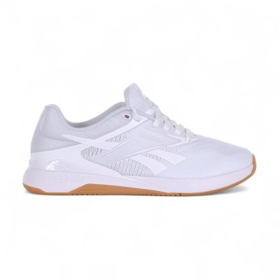 Chaussures d'entraînement Reebok Nano X5 pour femmes, blanches/grises/gomme, référence 100238430
