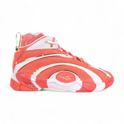 Reebok x Angel Reese Shaqnosis Men's Chalk/Sunset Coral/Chalk Basketball Sneakers 100228937