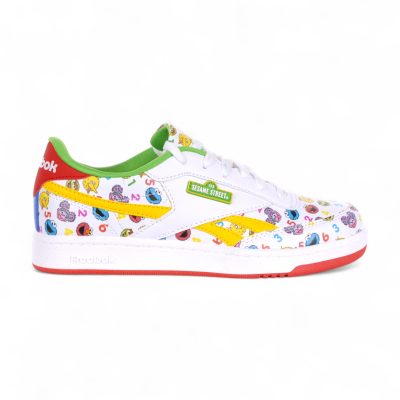 Reebok x Sesame Street Kids Club C Revenge White/Green/Yellow Sneakers 100230706