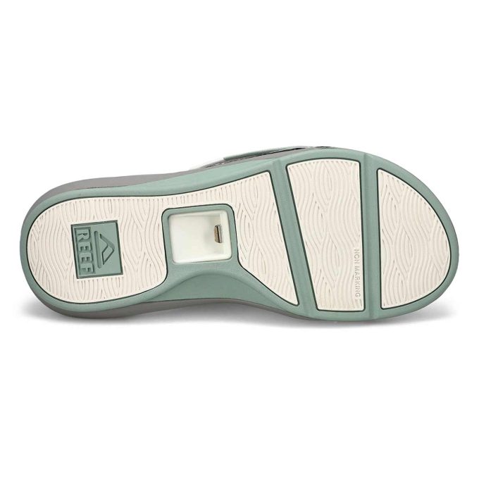 Reef Men's Swell Cruiser Grey/Green Slides CJ6222 - Image 4