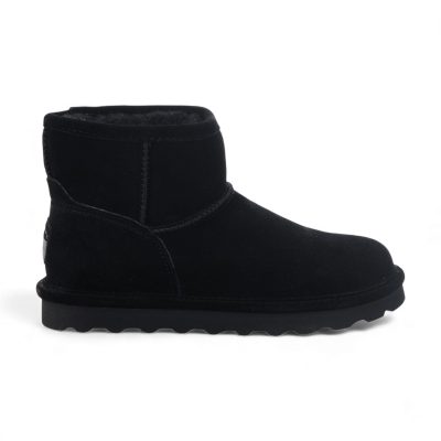 BEARPAW Women's Alyssa Black Ankle Boots