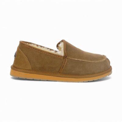 Pantoufles pour hommes Emu Australia Platinum Hume Chestnut MP11883.CHES