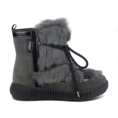 Pajar Women's Anet Charcoal Fur Winter Boots