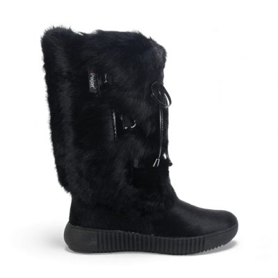 Bottes d'hiver Pajar Juliana pour femmes, en fourrure noire