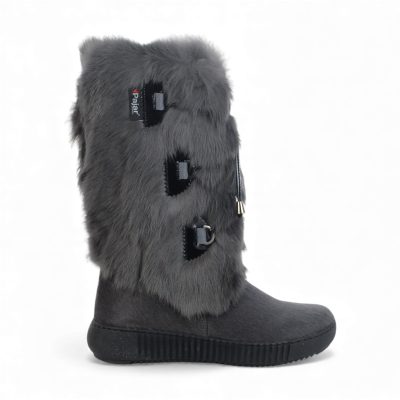 Bottes d'hiver Pajar Juliana pour femmes, couleur anthracite et fourrure.