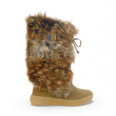 Pajar Women's Julieta-Eco Beige Faux Fur Winter Boots