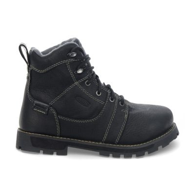 Bottes de travail Keen Seattle pour femmes, 6 pouces, noir/gris acier, embout en aluminium CSA, référence 1022104