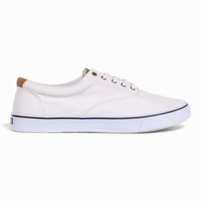 Baskets blanches Sperry Striper II CVO pour homme
