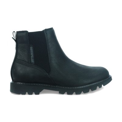 Bottes de travail Caterpillar Colorado pour femmes, en cuir noir, P312181