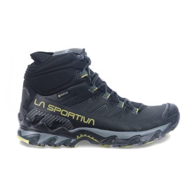 La Sportiva Men's Ultra Raptor II Mid Leather GTX Black/Cedar Hiking Boots ZFHS096-K00N11