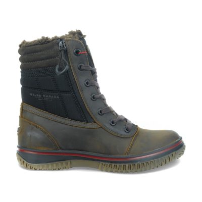 Pajar Trooper 3.0 Marron foncé/Noir, Bottine à lacets pour homme avec fermeture éclair