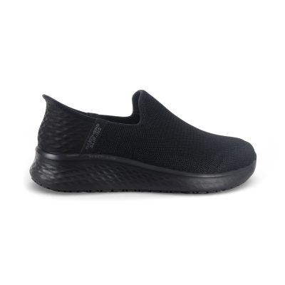 Skechers Women's Skech-Lite PRO SR Floom Black Slip-On Shoes 108208.BLK