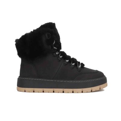 Pajar Women's Chalet Black Lace Up Sneaker Winter Boot