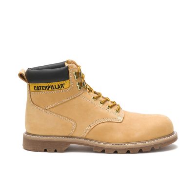 Caterpillar Men's Second Shift Steel Toe 6" Work Boot Honey P89162