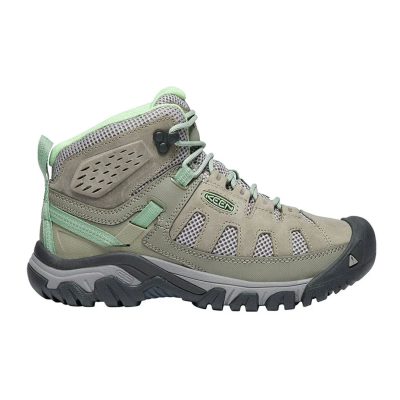 KEEN Women's Targhee Vent Mid Hiking Boot Fumo/Quiet Green 1018589