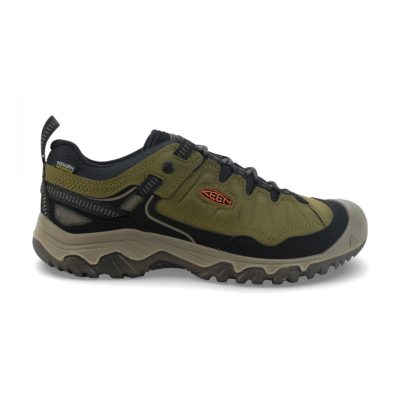 Keen Men's Targhee IV Dark Olive/Gold Flame Waterproof Hiking Shoes 1028996