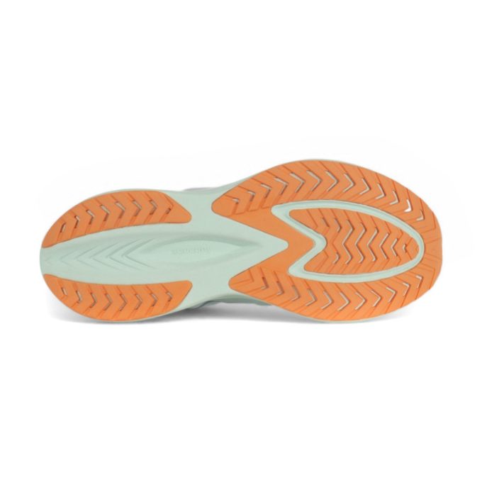 Saucony Women's Mirage Flow White/Green Running Shoes S18214-1 - Image 4