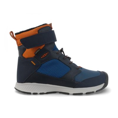 Keen Big Kids Skua Sky Captain/Gold Flame Winter Boots 1029545