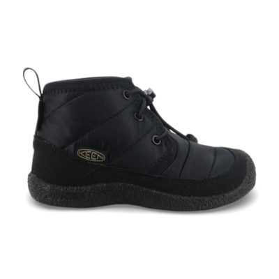 Keen Little Kids Howser II Black/Black Waterproof Chukka Boots 1025516