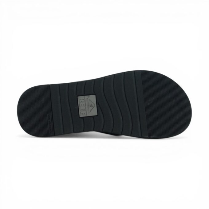 Reef Men's Ojai Classic Black Leather Slides CJ6247 - Image 4