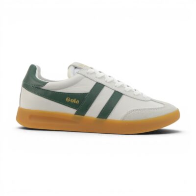 Gola Women's Cyclone Leather White/Evergreen/Gum Sneakers CLB743AN