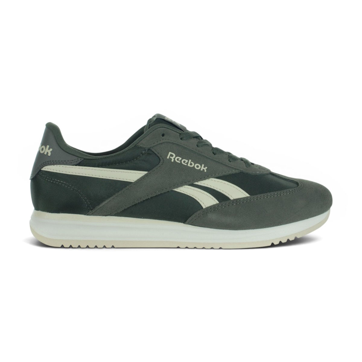 Baskets Reebok World 70 vertes et blanches pour homme 100251857