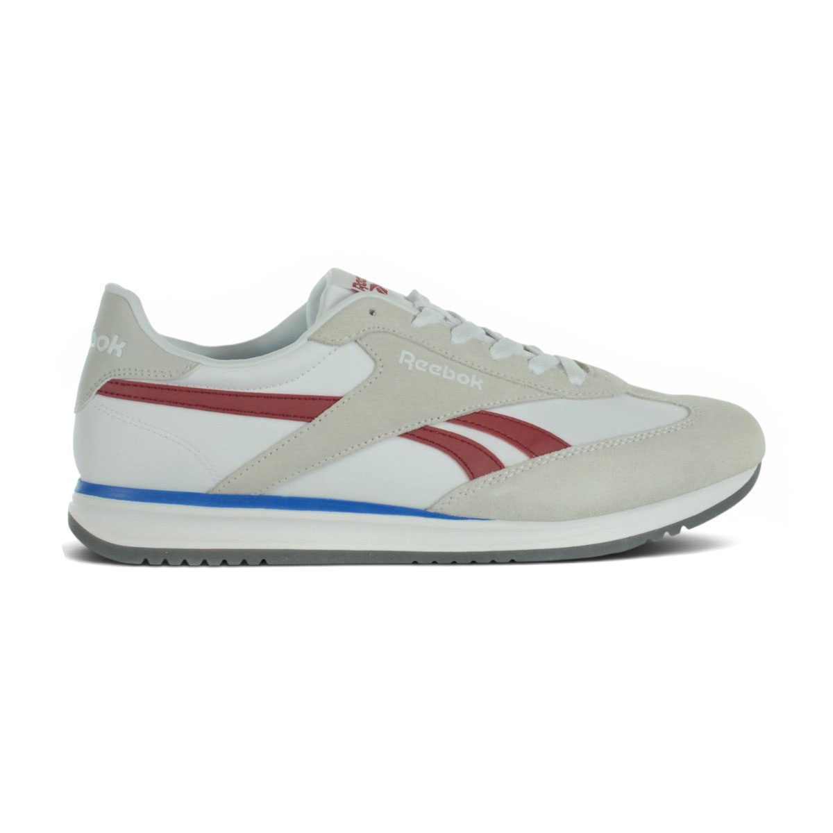 Baskets Reebok World 70 pour homme, blanches/rouges/bleues, référence 100251856