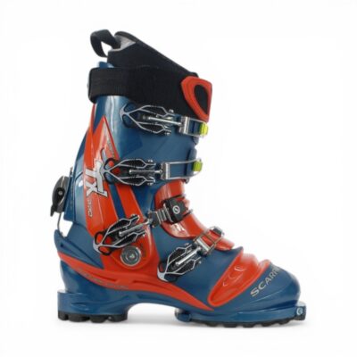 Chaussures de ski de télémark Scarpa TX Pro Lyons pour homme, bleu/rouge/orange, référence 12203-500.5