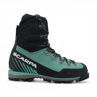 Chaussures de montagne imperméables Scarpa Mont Blanc Pro GTX pour femmes, vertes et bleues, référence 87520-202