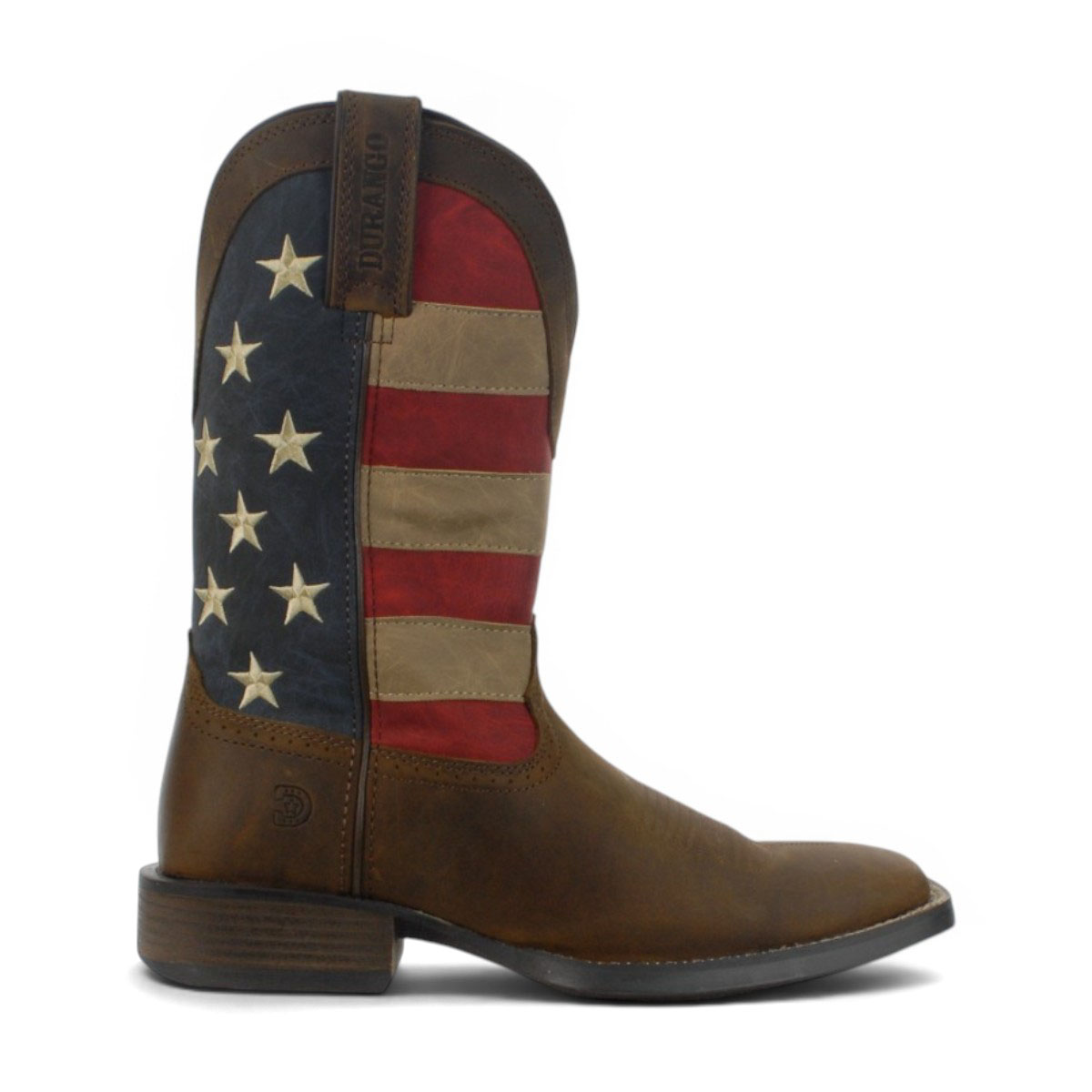 Bottes western Saddlebrook pour homme Durango, 11 pouces, marron/drapeau britannique, DDB0446